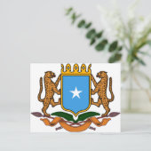 Somalia-Wappen Postkarte (Stehend Vorderseite)