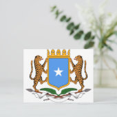 Somalia-Wappen Postkarte (Stehend Vorderseite)