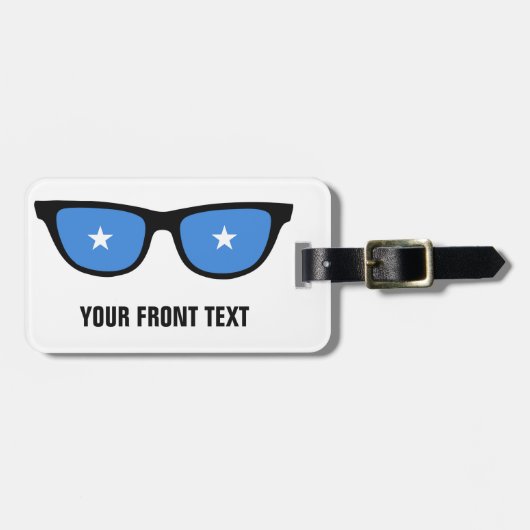Somalian Shades Custom Gepäckanhänger (Vorderseite horizontal)