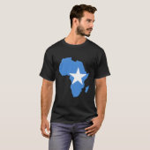 Somalienischer Stolz - Flag Afrika Karte Hoodie T-Shirt (Vorne ganz)