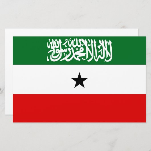 Somaliland Flag Briefpapier (Vorne/Hinten)