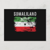 Somaliland Flag erschüttert Postkarte (Vorderseite)