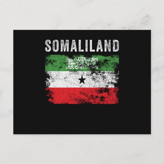 Somaliland Flag erschüttert Postkarte (Vorderseite)