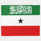 Somaliland Flag Fleecedecke (Vorderseite (Horizontal))