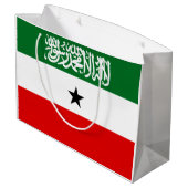 Somaliland Flag Große Geschenktüte (Rückseite Schrägansicht)