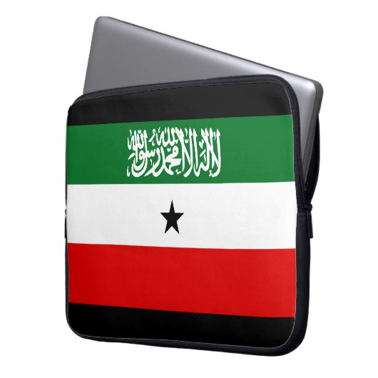 Somaliland Flag Laptopschutzhülle (Vorderseite Links)