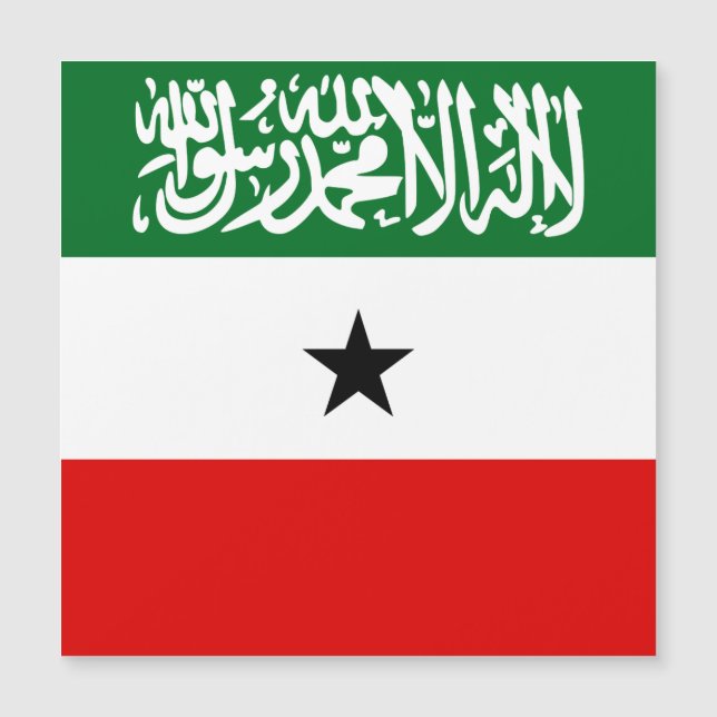Somaliland Flag Magnetkarte (Vorderseite)