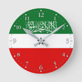 Somaliland Flag Runde Wanduhr (Vorderseite)