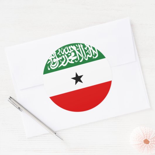 Somaliland Flag Runder Aufkleber (Umschlag)