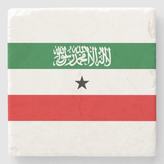 Somaliland Flag Steinuntersetzer (Vorderseite)
