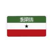 Somaliland-Flagge Adressaufkleber (Vorne)