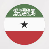 Somaliland-Flagge Etiketten (Design 2)