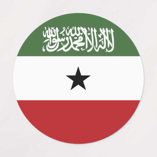 Somaliland-Flagge Etiketten (Design 2)