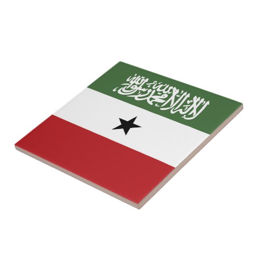 Somaliland-Flagge Fliese (Seite)