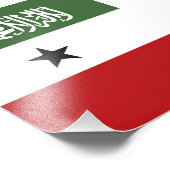 Somaliland-Flagge Fotodruck (Ecke)