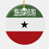 Somaliland-Flagge Keramik Ornament (Hinten)