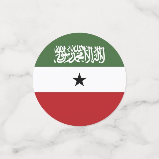 Somaliland-Flagge Konfetti (Klein Vorderseite)