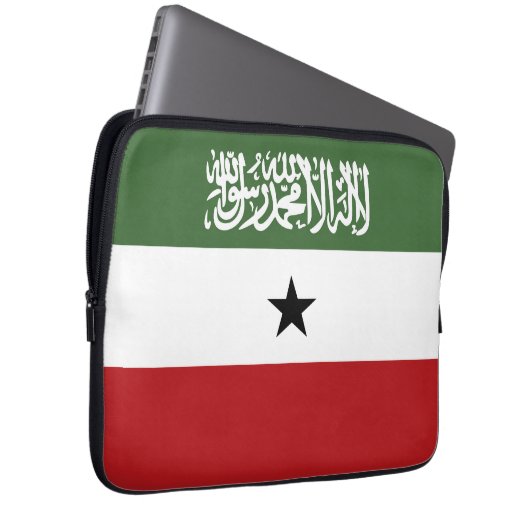 Somaliland-Flagge Laptopschutzhülle (Vorne Rechts)