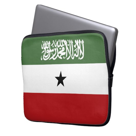 Somaliland-Flagge Laptopschutzhülle (Vorderseite Links)