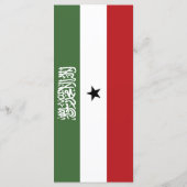 Somaliland-Flagge Menükarte (Rückseite)