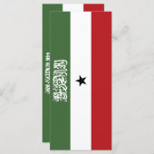Somaliland-Flagge Menükarte (Vorne/Hinten)