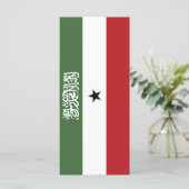 Somaliland-Flagge Menükarte (Stehend Vorderseite)