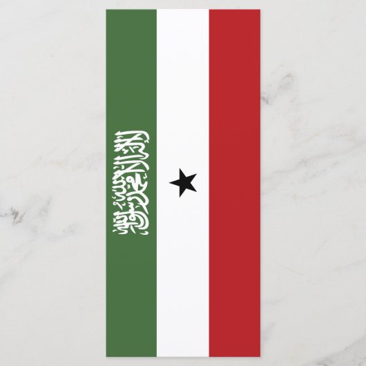 Somaliland-Flagge Menükarte (Vorderseite)