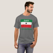 Somaliland-Flagge mit Namen in somalischem T-Shirt (Vorne ganz)