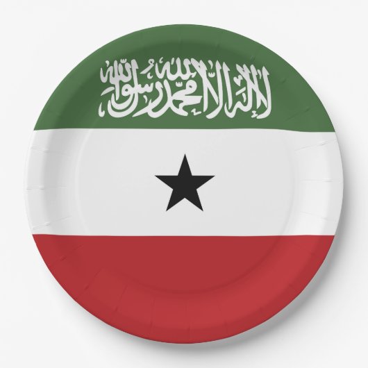 Somaliland-Flagge Pappteller (Vorderseite)
