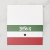 Somaliland-Flagge Platzkarte (Außenseite Aufgefaltet)