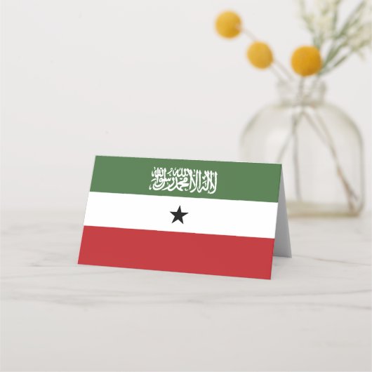 Somaliland-Flagge Platzkarte (Vorderseite)