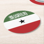 Somaliland-Flagge Runder Pappuntersetzer (Angewinkelt)