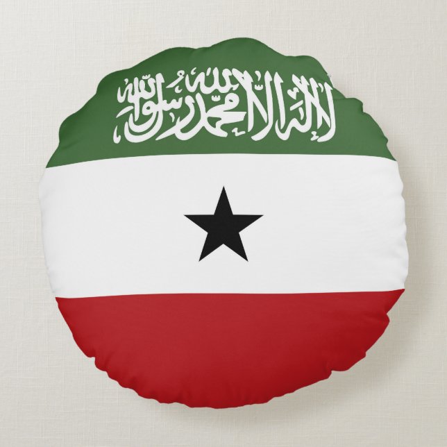 Somaliland-Flagge Rundes Kissen (Rückseite)