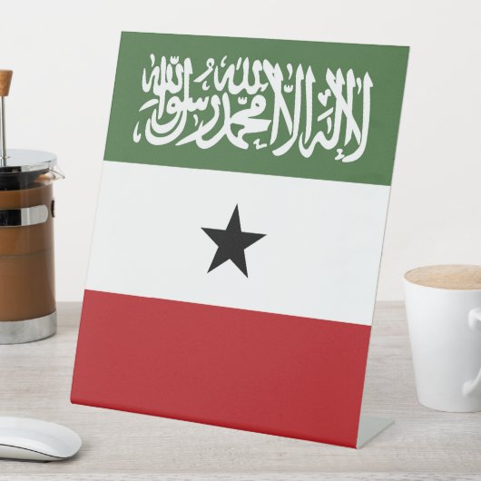 Somaliland-Flagge Sockelschild (In Situ)