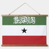 Somaliland-Flagge Wandteppich Mit Holzrahmen (Vorderseite 2)