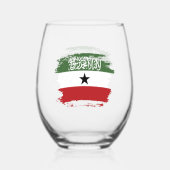 Somaliland-Flagge Weinglas Ohne Stiel (Vorderseite)