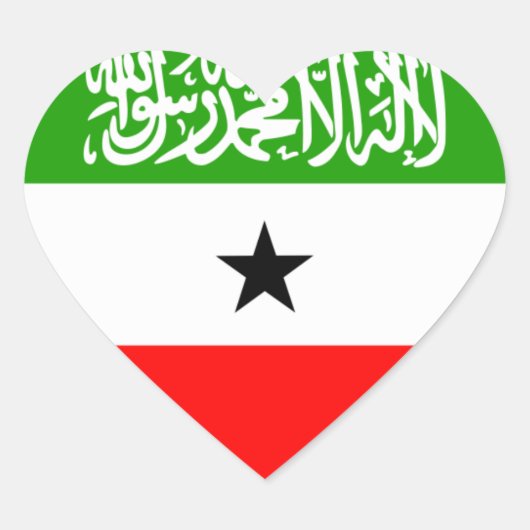 Somaliland Herz-Aufkleber (Vorderseite)
