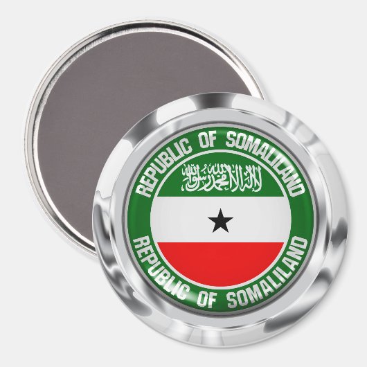 Somaliland Round Emblem Magnet (Vorderseite/Rückseite)