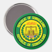 Somaliland Round Emblem Magnet (Vorderseite/Rückseite)