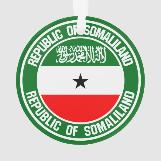 Somaliland Round Emblem Ornament (Rückseite)