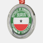 Somaliland Round Emblem Ornament Aus Metall (Links)