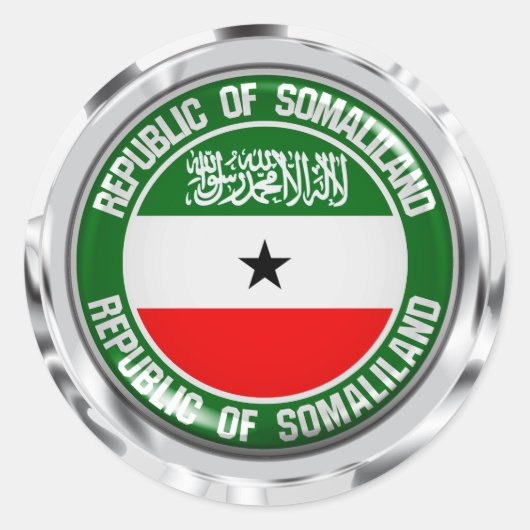 Somaliland Round Emblem Runder Aufkleber (Vorderseite)