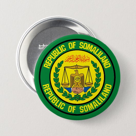Somaliland-RundEmblem Button (Vorne & Hinten)