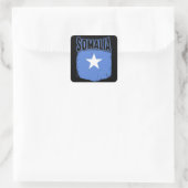 Somalische Flag-Geschenk-Idee Quadratischer Aufkleber (Tasche)