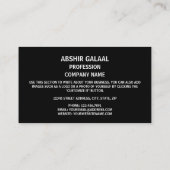 Somalische Flagge, Flagge Somalias Visitenkarte (Rückseite)