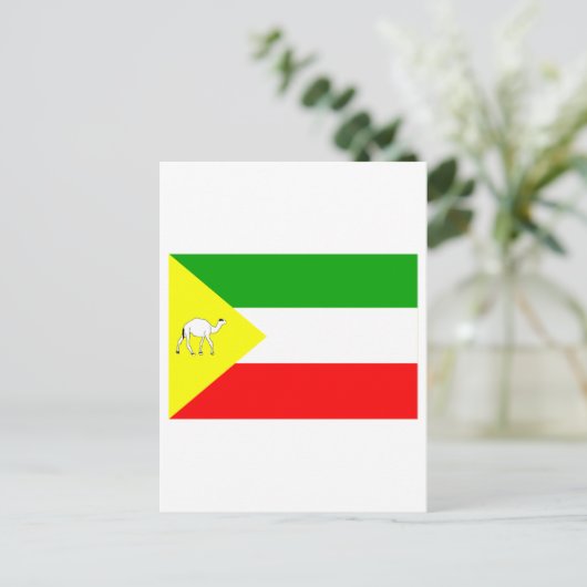 somalische Flagge Postkarte (Stehend Vorderseite)