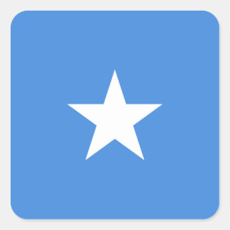 somalische Flagge Quadratischer Aufkleber