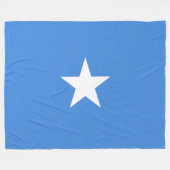 Somalische Flagge (Somalia) Fleecedecke (Vorderseite (Horizontal))