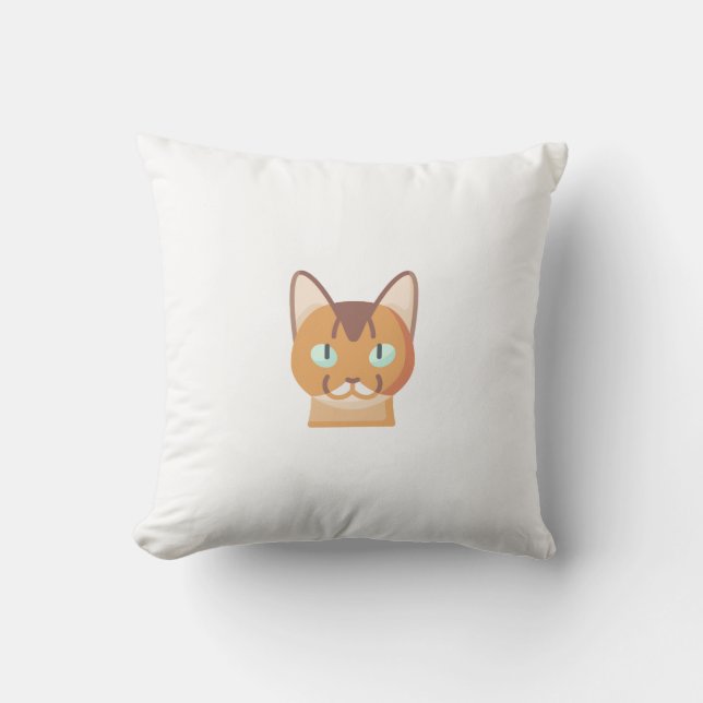 Somalische Katze Kissen (Vorderseite)