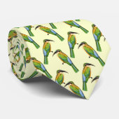 Somalischer Biene-Esser Vintages Kunst-Muster Krawatte (Gerollt)